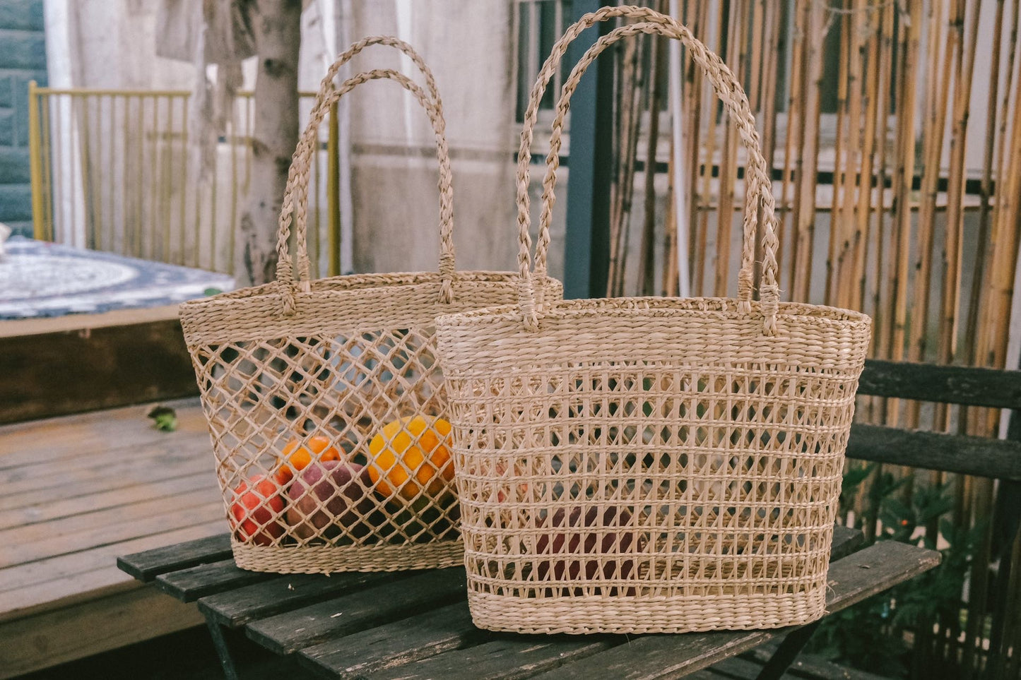 Woven Handbag  Fruit Basket
